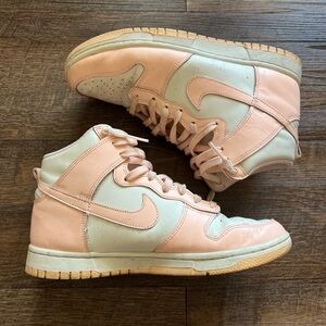Nike Pink and White Sneakers